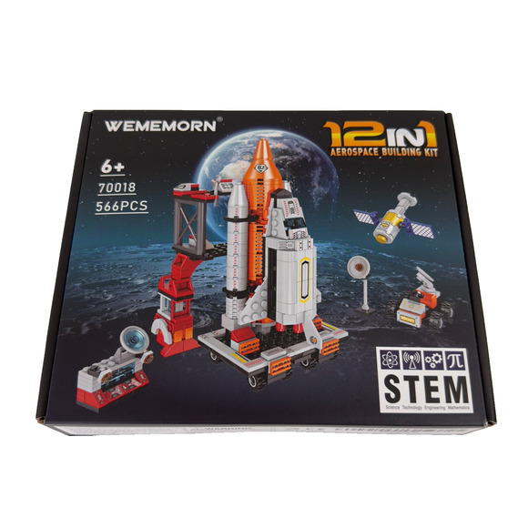 Space Exploration Shuttle Rocket Toys 12-in-1 Stem Aerospace Building Blocks NEW - Picture 10 of 13